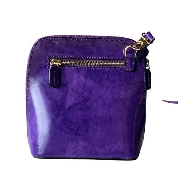 AFANDI Firenze Genuine Italian Leather Deep | Mercari AFANDI Firenze Genuine Italian Leather Deep Purple‎ Shoulder Bag Crossbody Purse